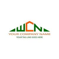 WCN letter logo creative design with vector graphic