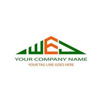 WEJ letter logo creative design with vector graphic
