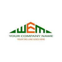 WEM letter logo creative design with vector graphic