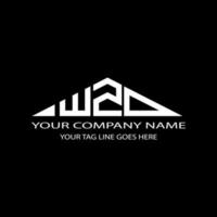 diseño creativo del logotipo de la letra wzd con gráfico vectorial vector