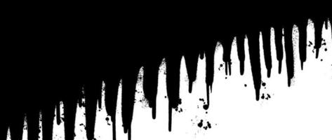 Graffiti Spray painted lines and grunge dots isolated on white background. Black ink splatter lines and drops on the wall vector illustration.