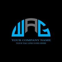 WAG letter logo creative design with vector graphic