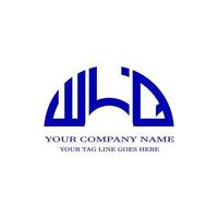 WLQ letter logo creative design with vector graphic