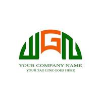 WGN letter logo creative design with vector graphic
