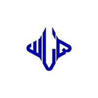 diseño creativo del logotipo de la letra wlq con gráfico vectorial vector
