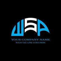 WSP letter logo creative design with vector graphic