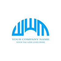 WWM letter logo creative design with vector graphic