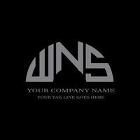 WNS letter logo creative design with vector graphic