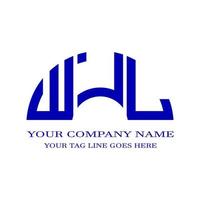 WJL letter logo creative design with vector graphic