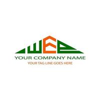 WEP letter logo creative design with vector graphic