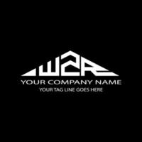 Diseño creativo del logotipo de la letra wzr con gráfico vectorial vector