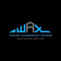 WAX letter logo creative design with vector graphic