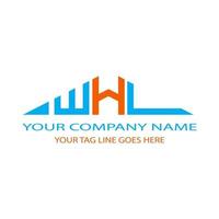 WHL letter logo creative design with vector graphic
