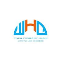 diseño creativo del logotipo de la letra whq con gráfico vectorial vector