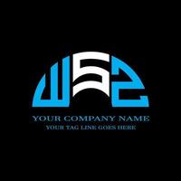 diseño creativo del logotipo de la letra wsz con gráfico vectorial vector