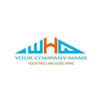 WHQ letter logo creative design with vector graphic