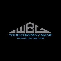 WBG letter logo creative design with vector graphic