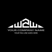 WZW letter logo creative design with vector graphic