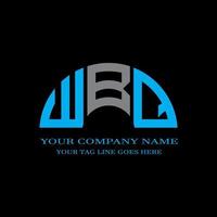 WBQ letter logo creative design with vector graphic