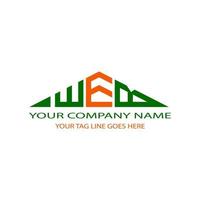 WEB letter logo creative design with vector graphic