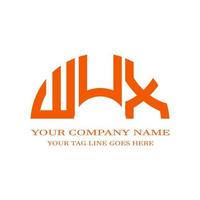 WUX letter logo creative design with vector graphic