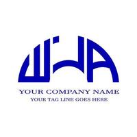 WJA letter logo creative design with vector graphic