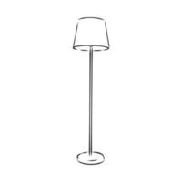 floor lamp vector sketch