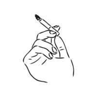 cigarette vector sketch