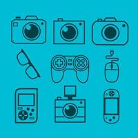 Gadget electronic icon flat design vector. Colorful logo with soft background. Abstract graphic illustration. vector