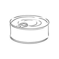 tin can vector sketch