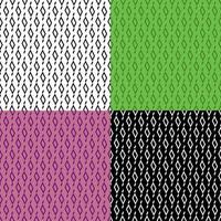 Set of geometric SEAMLESS patterns with rhombus. Ornates for decoration and printing on fabric. Design element. Vector