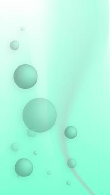 Vertical abstract fresh mint background with light bubbles and gradient. Geometric fantasy