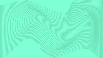 Abstract geometric background in trendy mint color waves. Horizontal illustration vector