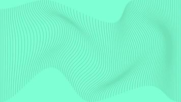 Abstract geometric background in trendy mint color waves. Horizontal illustration vector