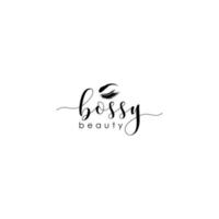 Beauty Eye Bossy Logo Sign Symbol Icon vector