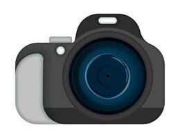 Volumetric camera icon. World Photography Day August 19th. Selfies and photo albums. Vector on a white background