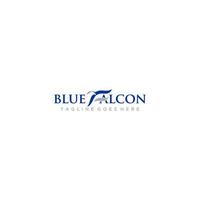 Letter F Blue Falcon Logo Sign Design vector