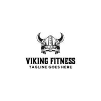 Helmet Viking Logo Template . vector