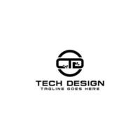 CTD letter logo sign design vector