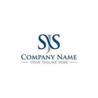 SJS Initial Logo Design for Your Company vector