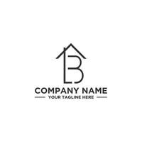 LB Home Properties Initial Logo Design vector