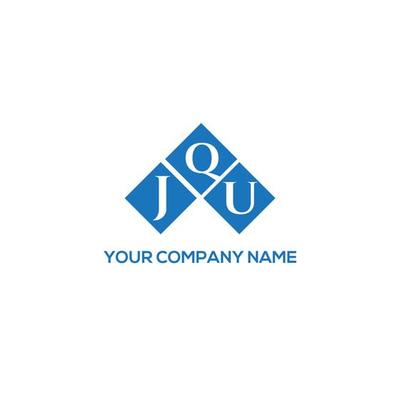 JQU letter logo design on white background. JQU creative initials letter logo concept. JQU letter design.