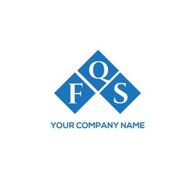 FQS letter logo design on white background. FQS creative initials letter logo concept. FQS letter design.