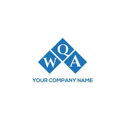 WQA letter logo design on white background. WQA creative initials letter logo concept. WQA letter design.