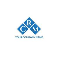 diseño de logotipo de carta crm sobre fondo blanco. concepto de logotipo de letra de iniciales creativas de crm. diseño de carta crm. vector