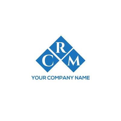 CRM letter logo design on white background. CRM creative initials letter logo concept. CRM letter design.