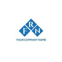 FRN letter logo design on white background. FRN creative initials letter logo concept. FRN letter design. vector