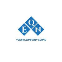 EQN creative initials letter logo concept. EQN letter design.EQN letter logo design on white background. EQN creative initials letter logo concept. EQN letter design. vector