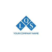 LQS letter logo design on white background. LQS creative initials letter logo concept. LQS letter design. vector