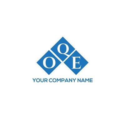 OQE letter logo design on white background. OQE creative initials letter logo concept. OQE letter design.